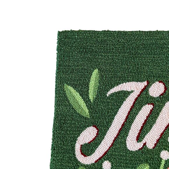 Loloi JINGLE ALL THE WAY Hooked Accent Rug 20x32 Festive Christmas Holiday NEW - Picture 5 of 10